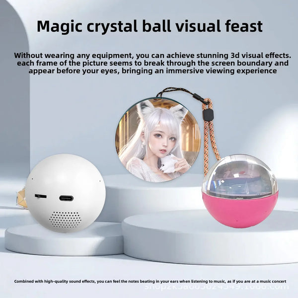 Personalized 3D LED Crystal Ball Photo & Video Display Globe Gift