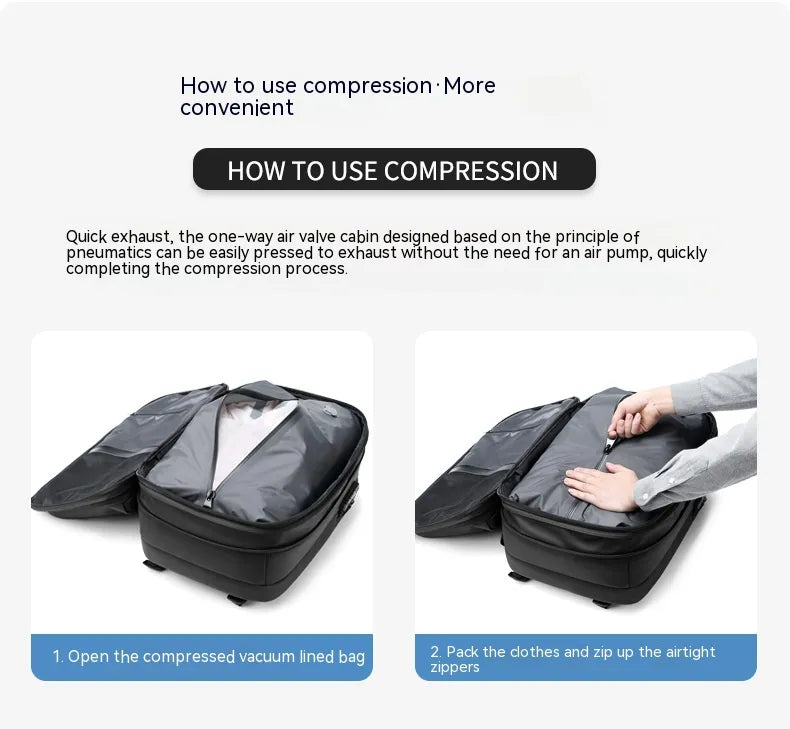 Vacuum Compression Large-capacity Backpack-By Luminelle